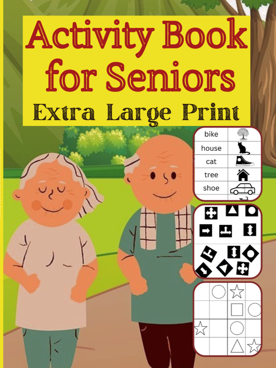 Activity book for adults with Dementia