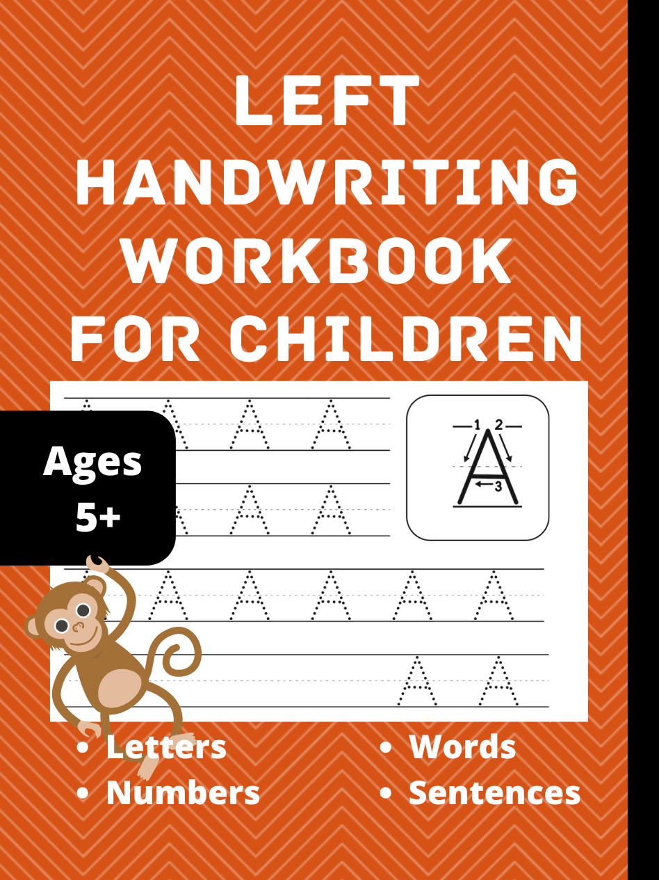 Left Handwriting Workbook for children
