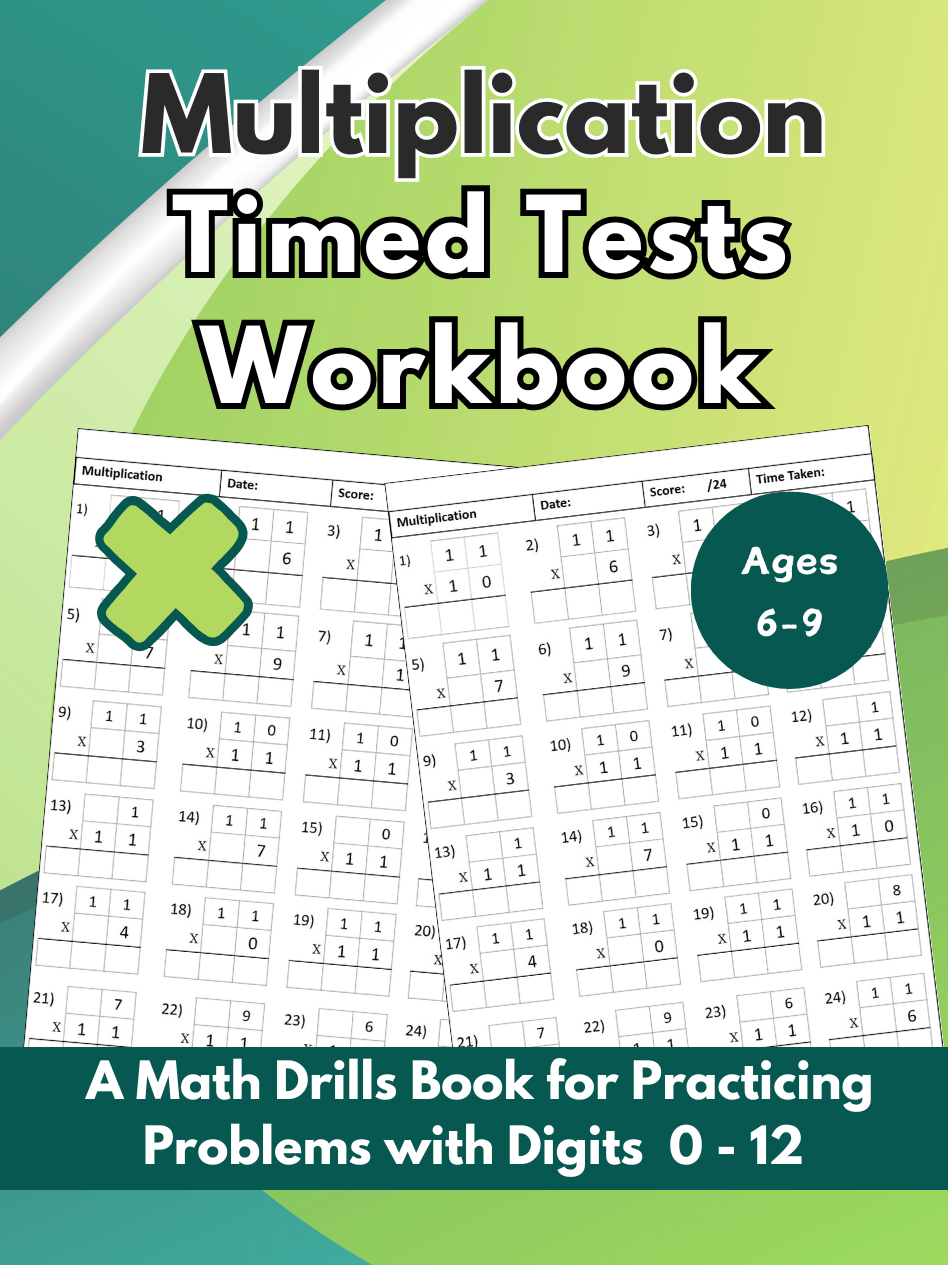 Multiplication Timed Tests for kids