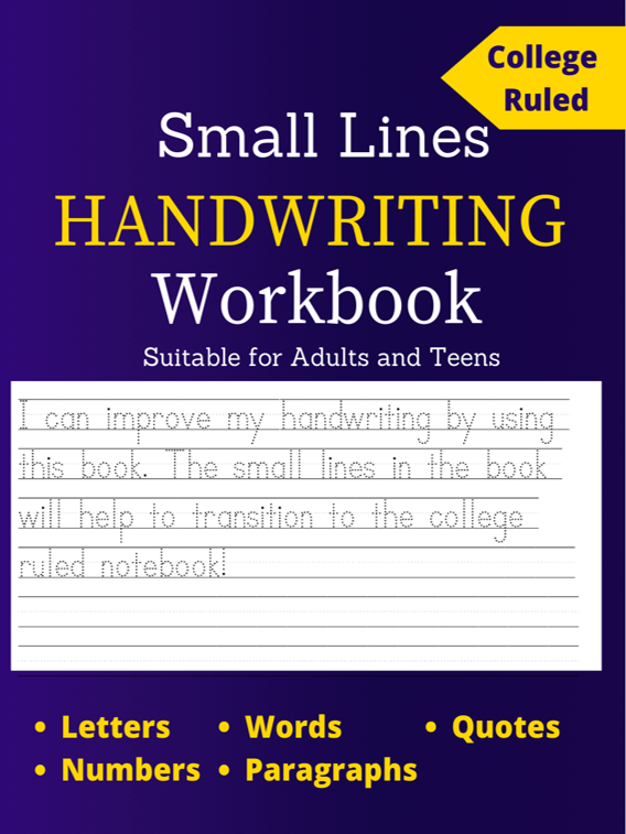 Composition lines Handwriting Workbook for kids