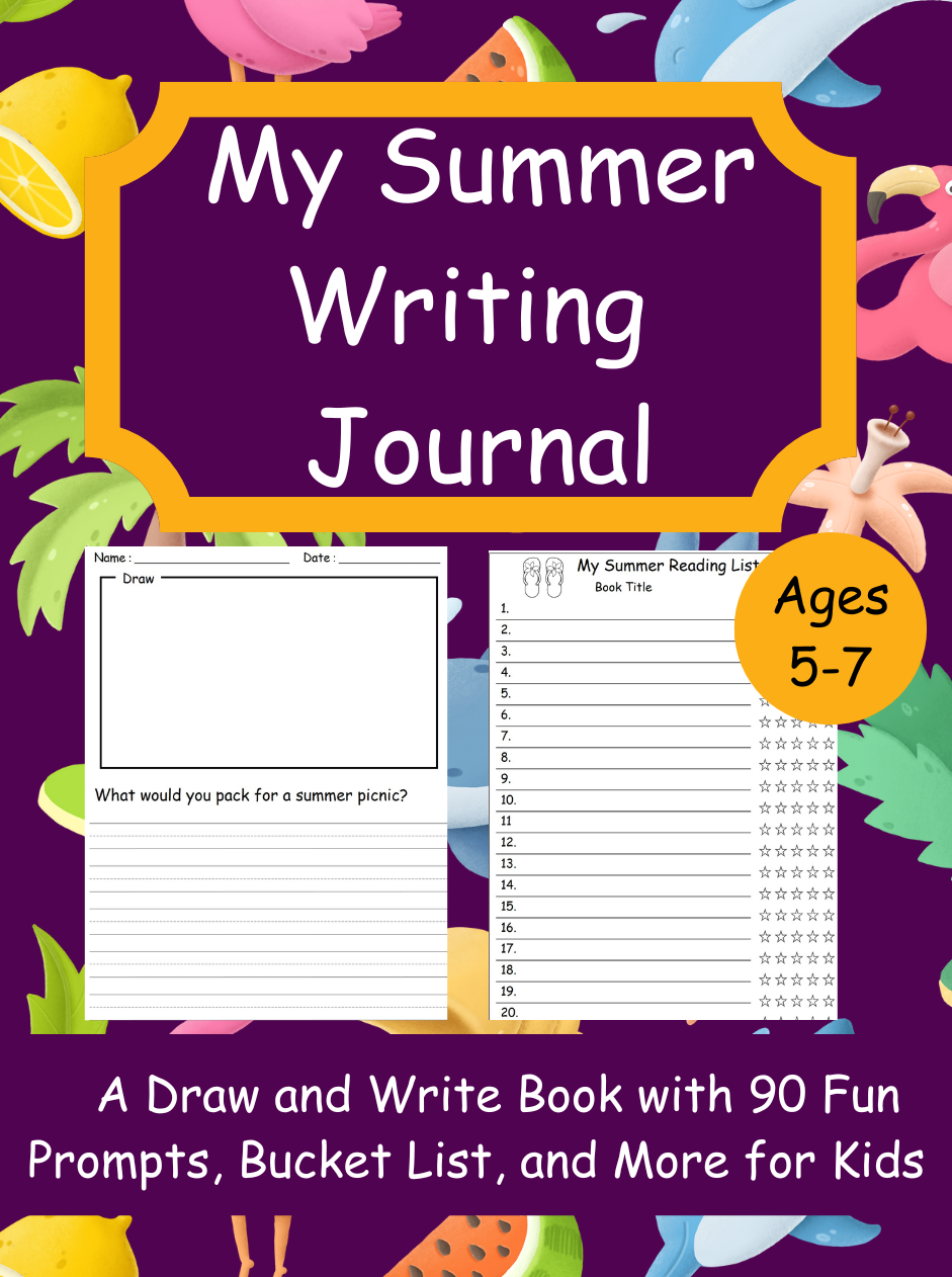 Summer prompt journal for kids