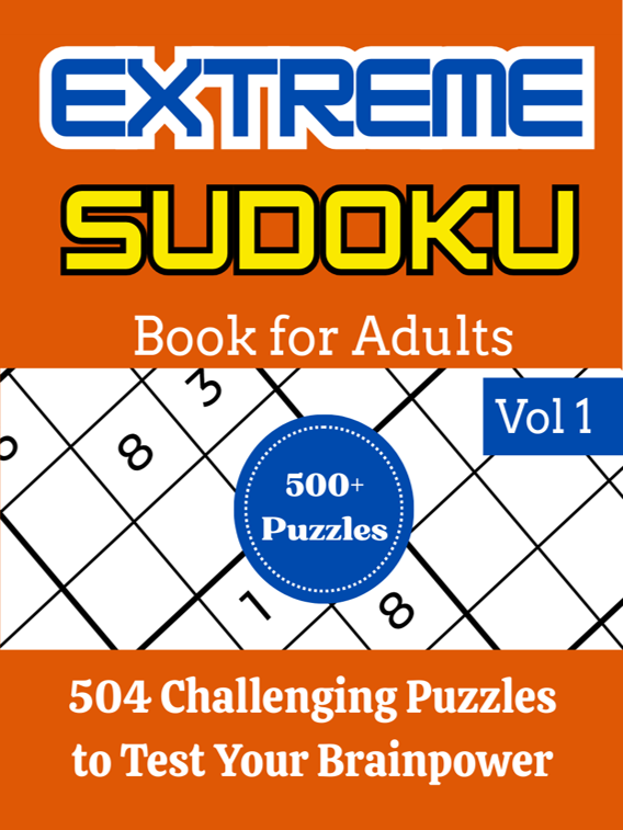 extreme sudoku book for adults
