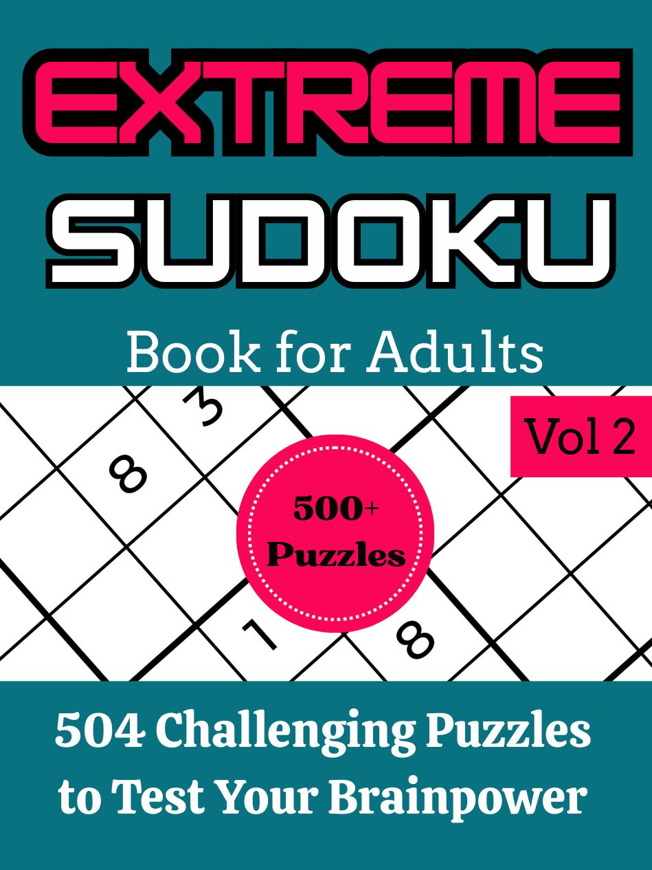 Extreme sudoku book for adults Vol 2