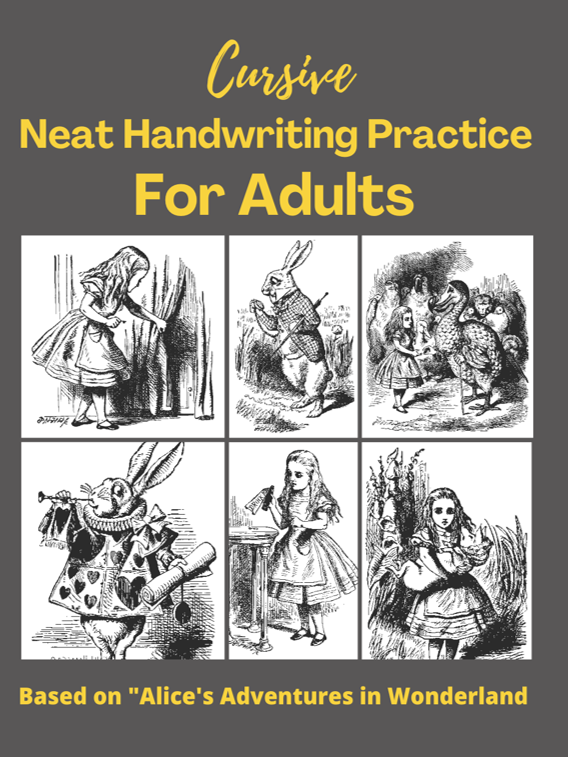 Cursive Neat Handwriting Workbook for Adults